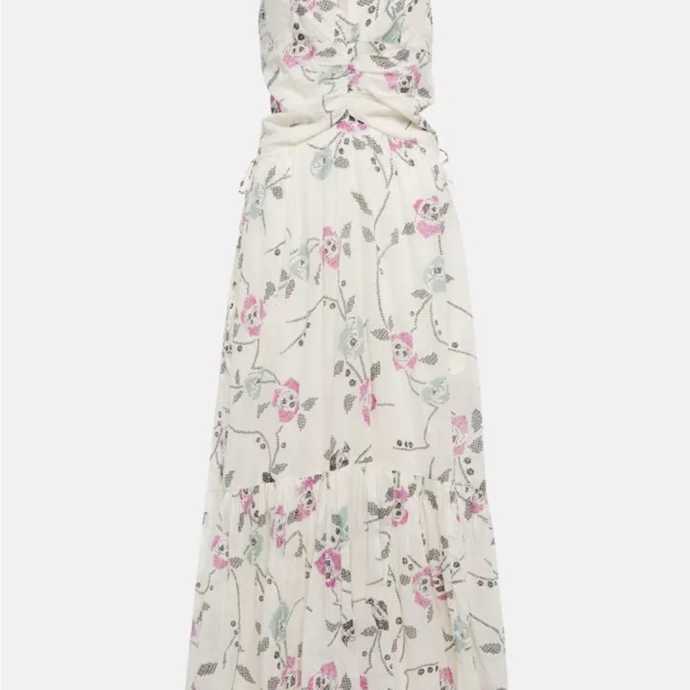 Isabel Marant White and Pink Sundress with Spaghetti Straps - Picture 4 of 6